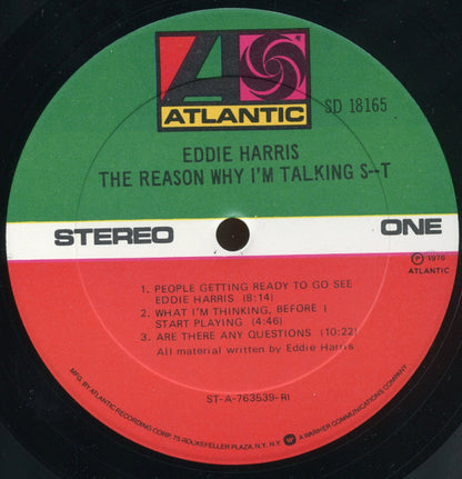 Eddie Harris : The Reason Why I'm Talking S--t (LP, Album, RI)