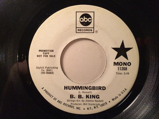 B.B. King : Hummingbird (7", Single, Mono, Promo)