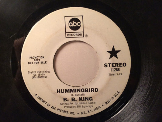 B.B. King : Hummingbird (7", Single, Mono, Promo)