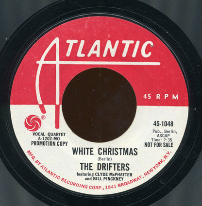The Drifters & Clyde McPhatter : White Christmas / The Bells Of St. Mary's (7", Single, Promo, Styrene, Mon)