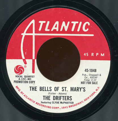 The Drifters & Clyde McPhatter : White Christmas / The Bells Of St. Mary's (7", Single, Promo, Styrene, Mon)