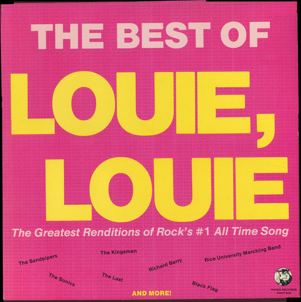 Various : The Best Of Louie, Louie (LP, Album, Comp)