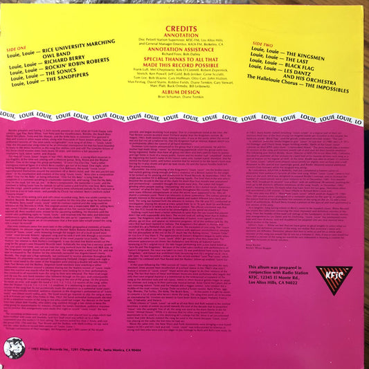 Various : The Best Of Louie, Louie (LP, Album, Comp)