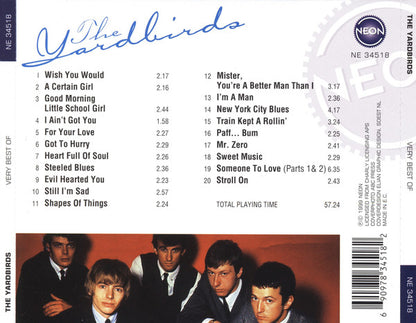 The Yardbirds : Very Best Of  (CD, Comp, Mono)