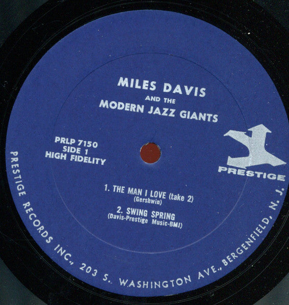 Miles Davis : Miles Davis And The Modern Jazz Giants (LP, Album, Comp, Mono, RP)