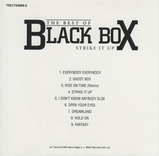 Black Box : Strike It Up: The Best Of Black Box (CD, Comp)