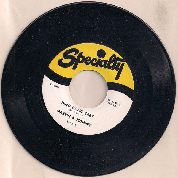 Marvin & Johnny / Marvin Phillips And His Band : Ding Dong Baby / Mamo Mamo (7", Single, RE)
