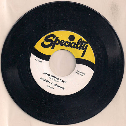 Marvin & Johnny / Marvin Phillips And His Band : Ding Dong Baby / Mamo Mamo (7", Single, RE)