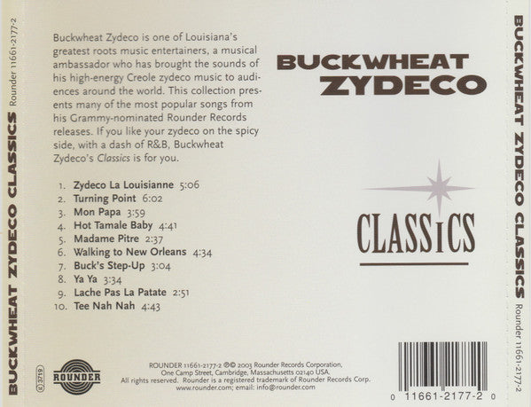 Buckwheat Zydeco : Classics (CD, Comp, RE)