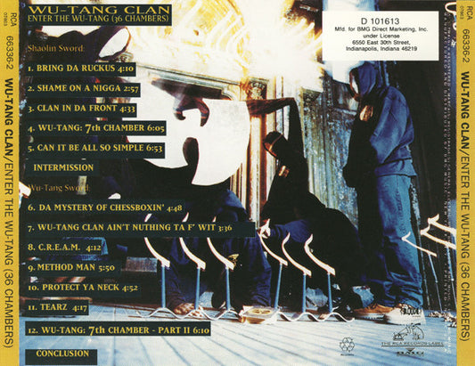 Wu-Tang Clan : Enter The Wu-Tang (36 Chambers) (CD, Album, Club, RE)
