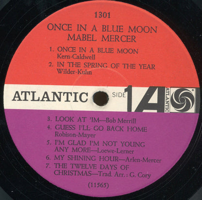 Mabel Mercer : Once In A Blue Moon (LP, Album, Mono, RP)