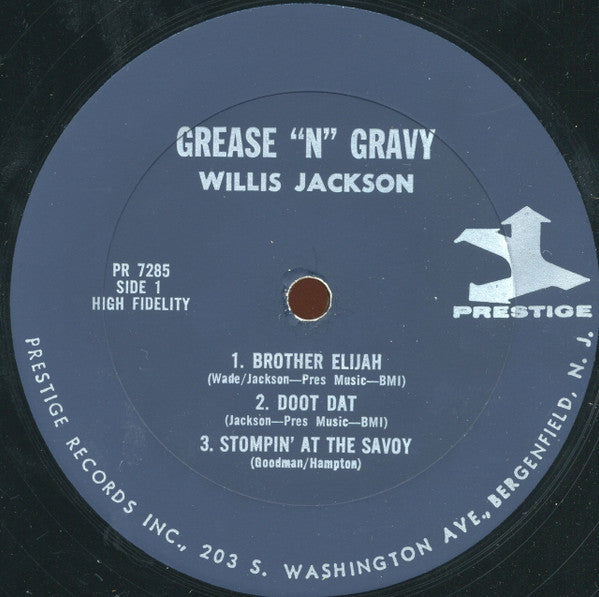 Willis Jackson : Grease 'N' Gravy (LP, Album, Mono, RP)