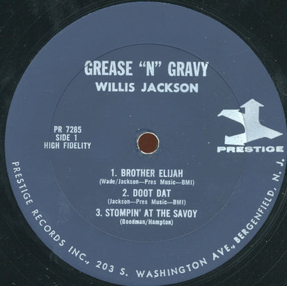 Willis Jackson : Grease 'N' Gravy (LP, Album, Mono, RP)