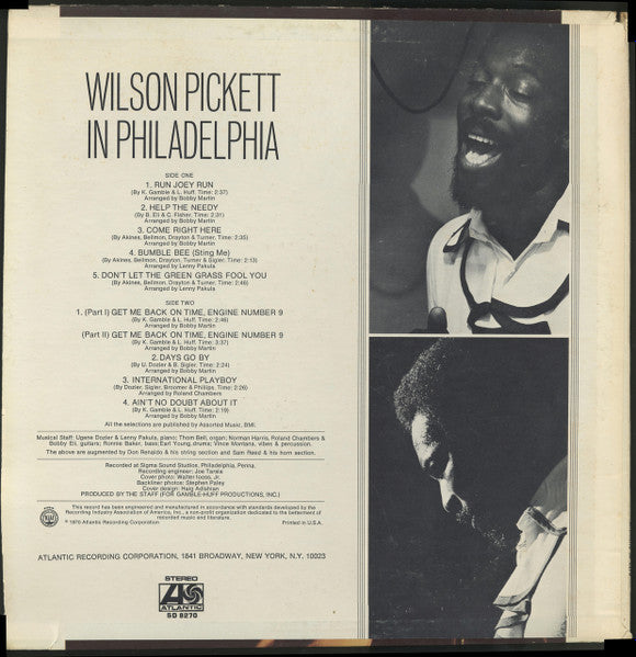 Wilson Pickett : In Philadelphia (LP, Album, RI )