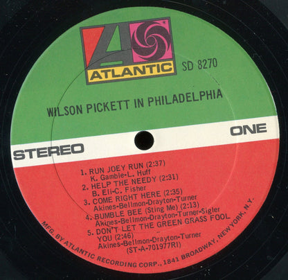 Wilson Pickett : In Philadelphia (LP, Album, RI )