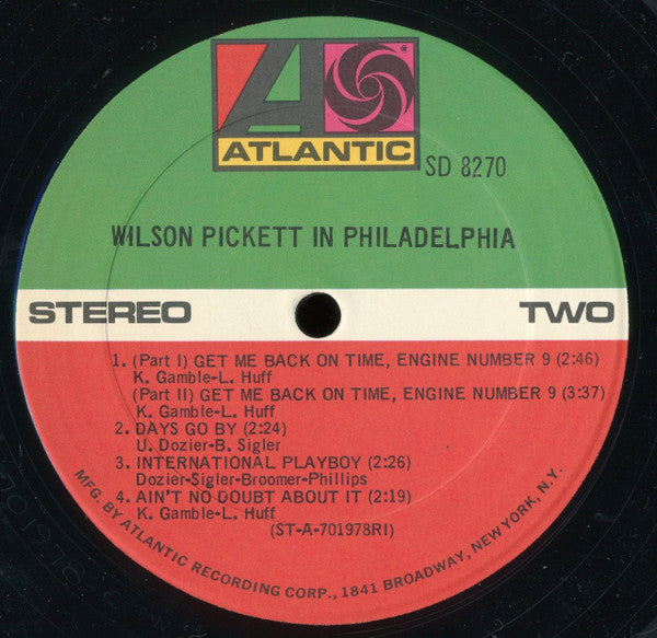 Wilson Pickett : In Philadelphia (LP, Album, RI )