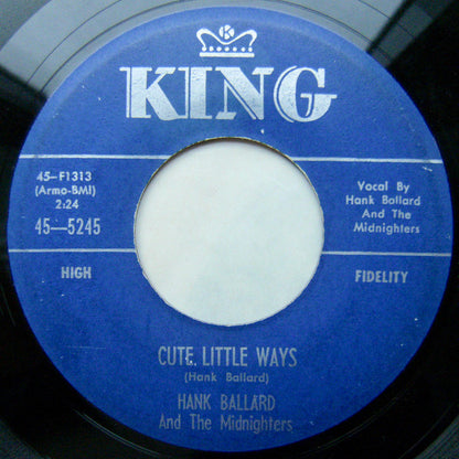 Hank Ballard & The Midnighters : Cute Little Ways / House With No Windows (7")