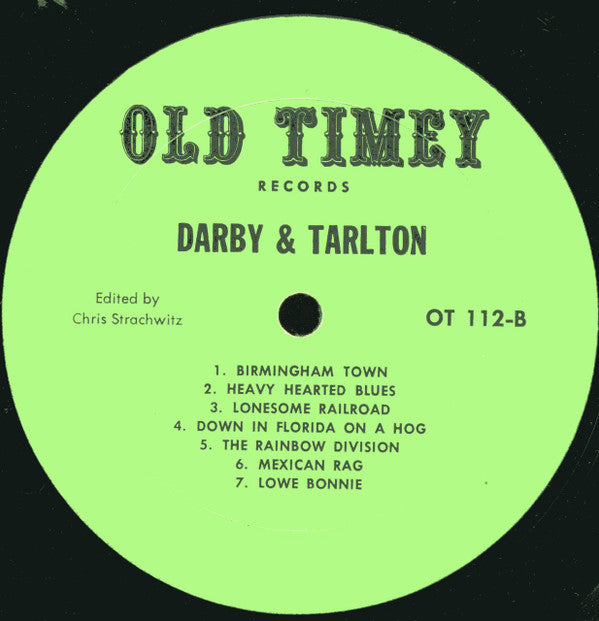 Darby & Tarlton : Jimmy Tarlton & Tom Darby (LP, Comp)