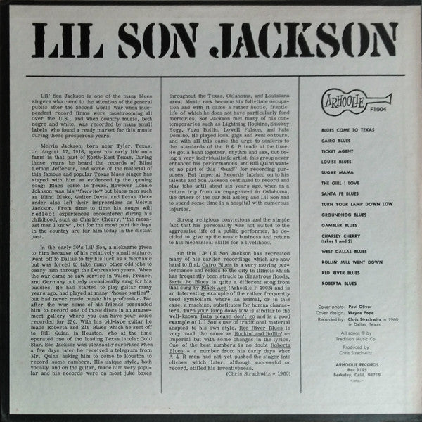Lil' Son Jackson : Lil Son  Jackson (LP, RE)