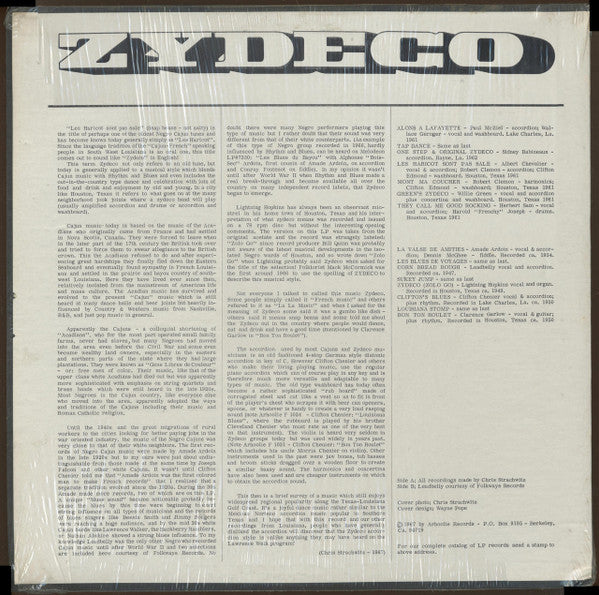 Various : Zydeco (LP, Comp)