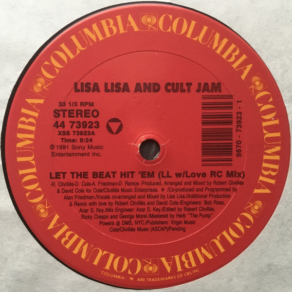 Lisa Lisa & Cult Jam : Let The Beat Hit 'Em (The Remixes) (12")
