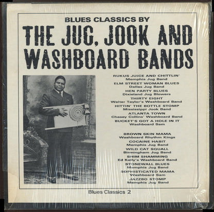 Various : Blues Classics By The Jug, Jook And Washboard Bands (LP, Comp, M/Print)