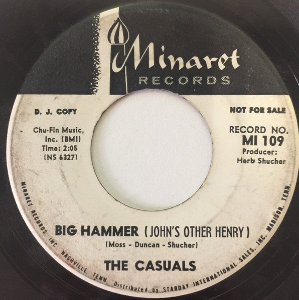 The Casuals (7) : Money (That's All I Want) / Big Hammer (John's Other Henry) (7", Promo)