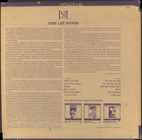 John Lee Hooker : Is He The World's Greatest Blues Singer? (LP, Comp, Mono)