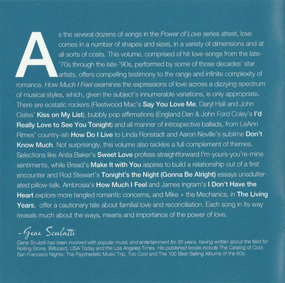 Various : The Power of Love: How Much I Feel (CD, Comp)