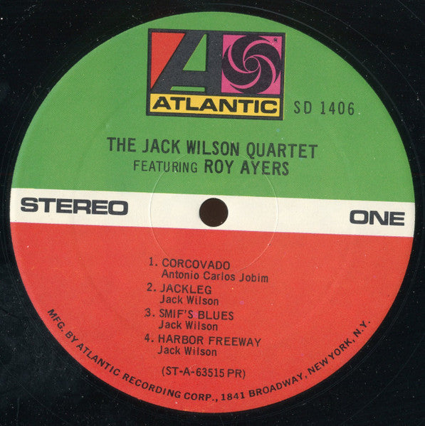 The Jack Wilson Quartet Featuring Roy Ayers : The Jack Wilson Quartet (LP, RE, PR)