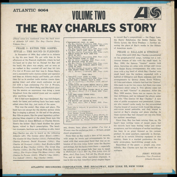 Ray Charles : The Ray Charles Story Volume Two (LP, Comp, Mono)