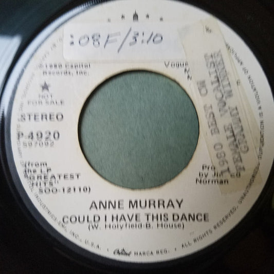 Anne Murray : Could I Have This Dance (7", Single, Mono, Promo)
