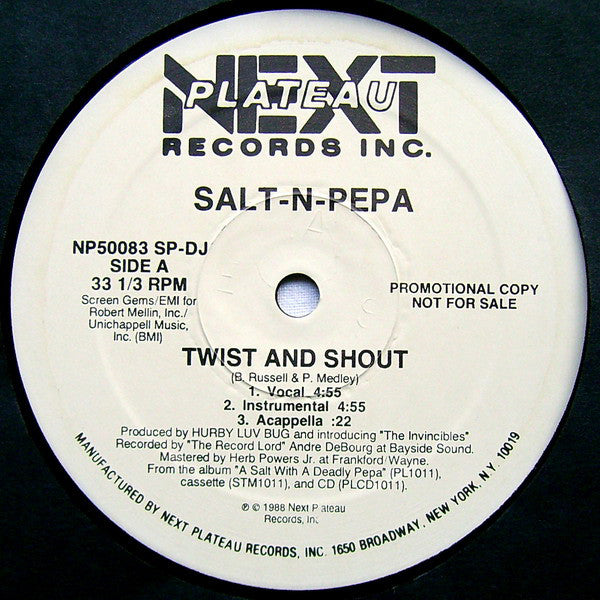 Salt 'N' Pepa : Twist And Shout (12", Promo)
