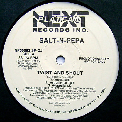 Salt 'N' Pepa : Twist And Shout (12", Promo)
