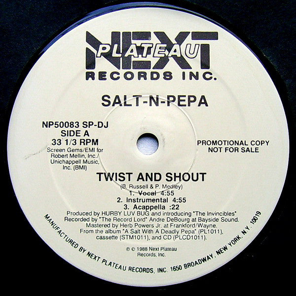 Salt 'N' Pepa : Twist And Shout (12", Promo)