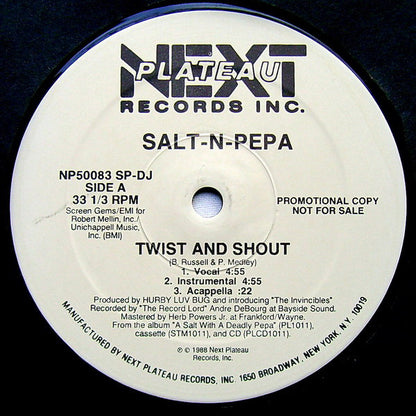 Salt 'N' Pepa : Twist And Shout (12", Promo)