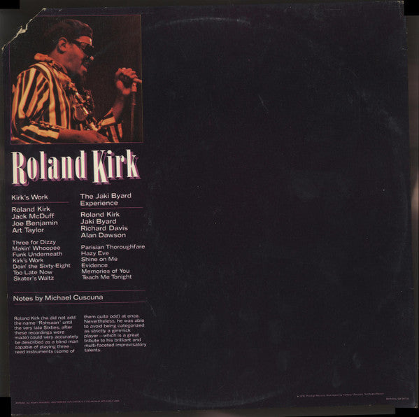 Roland Kirk : Pre-Rahsaan (2xLP, Comp, RM)