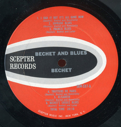 Sidney Bechet : Bechet And Blues (LP, Comp, Mono)