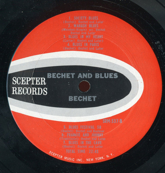 Sidney Bechet : Bechet And Blues (LP, Comp, Mono)