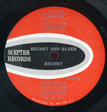 Sidney Bechet : Bechet And Blues (LP, Comp, Mono)