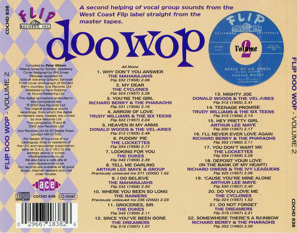 Various : Flip Doo Wop Volume 2 (CD, Comp)