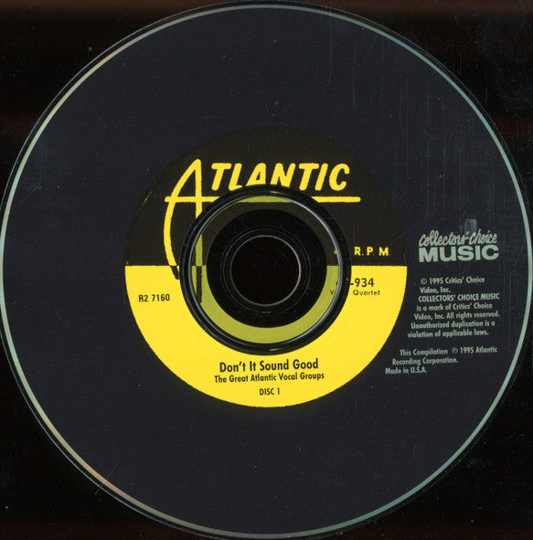Various : Don't It Sound Good The Great Atlantic Vocal Groups (2xCD, Comp)