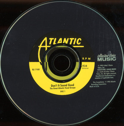 Various : Don't It Sound Good The Great Atlantic Vocal Groups (2xCD, Comp)