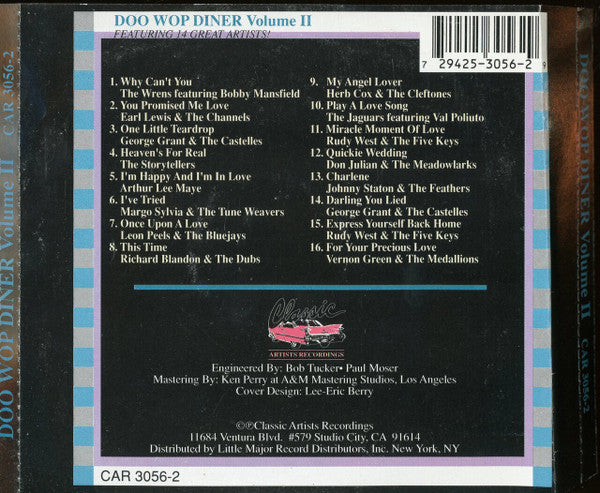 Various : Doo Wop Diner Vol. II (CD, Comp)