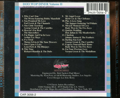 Various : Doo Wop Diner Vol. II (CD, Comp)