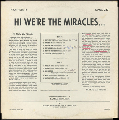 The Miracles : Hi! We're The Miracles (LP, Album, Mono)