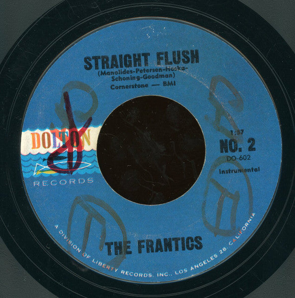 The Frantics : Straight Flush (7", Single, Styrene)