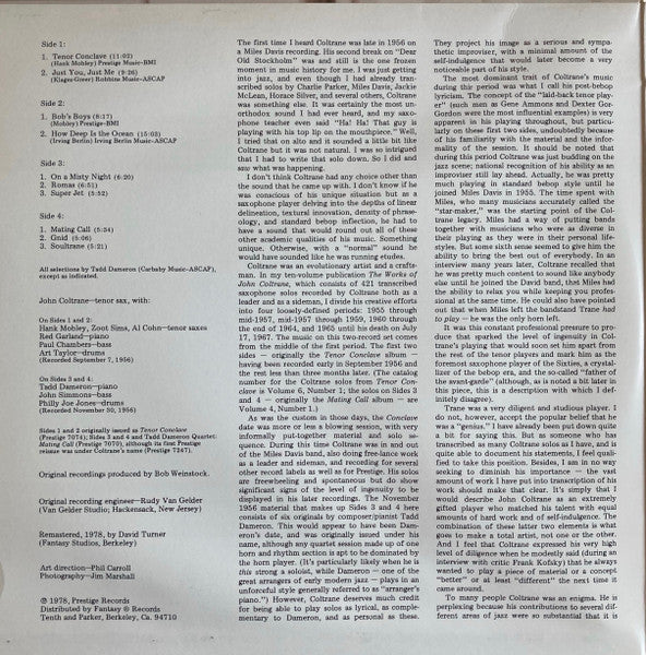 John Coltrane : On A Misty Night (2xLP, Comp, RM, Gat)