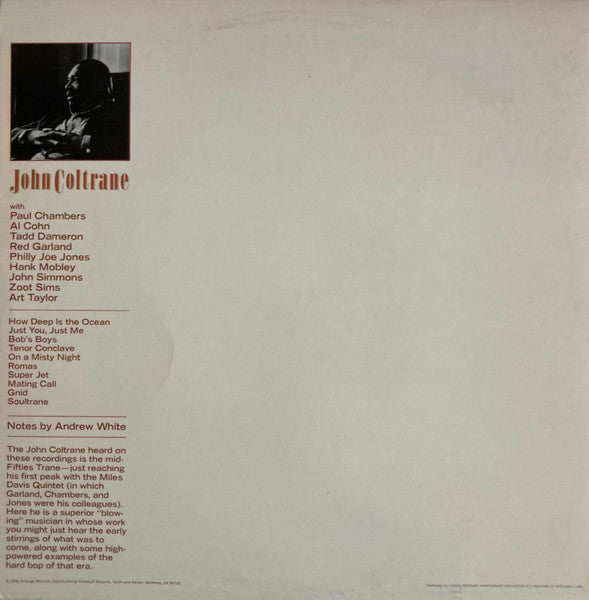 John Coltrane : On A Misty Night (2xLP, Comp, RM, Gat)