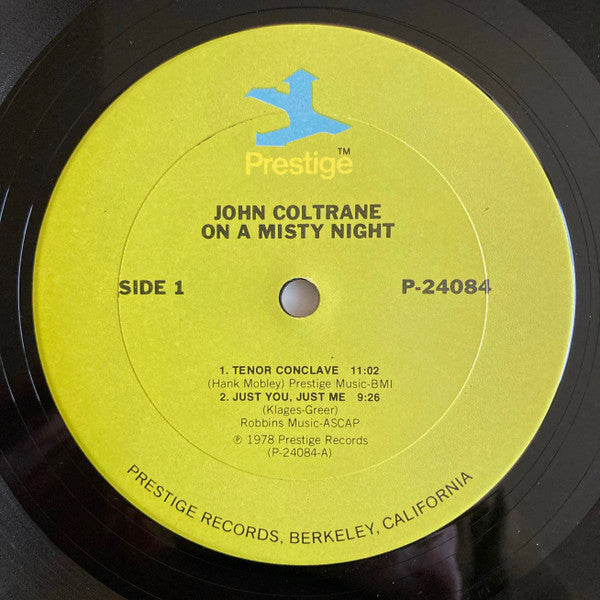 John Coltrane : On A Misty Night (2xLP, Comp, RM, Gat)